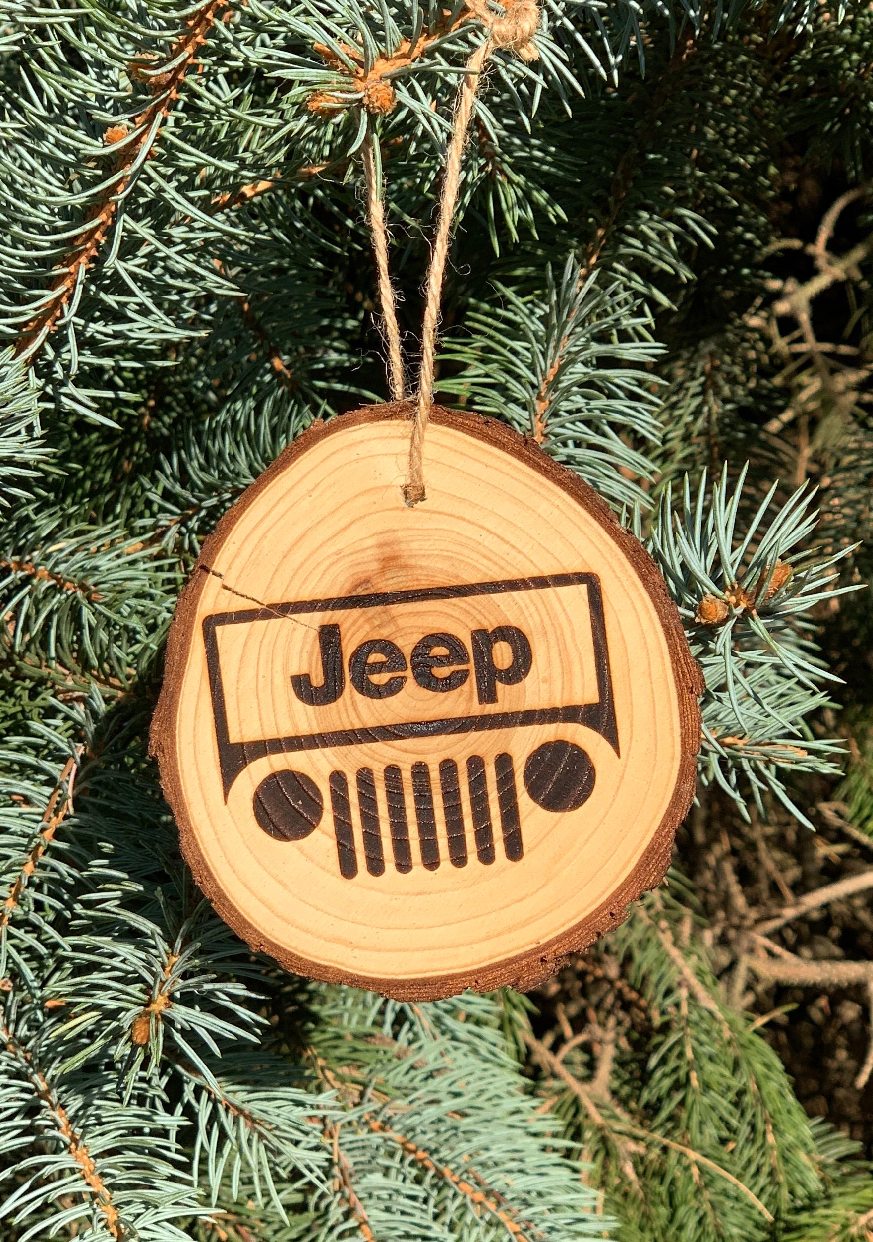 Rustic Jeep Christmas Ornament Etsy
