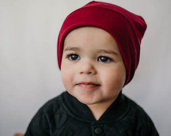 Soft Cotton Slouchy Beanie: Baby Toddler Knit Hat