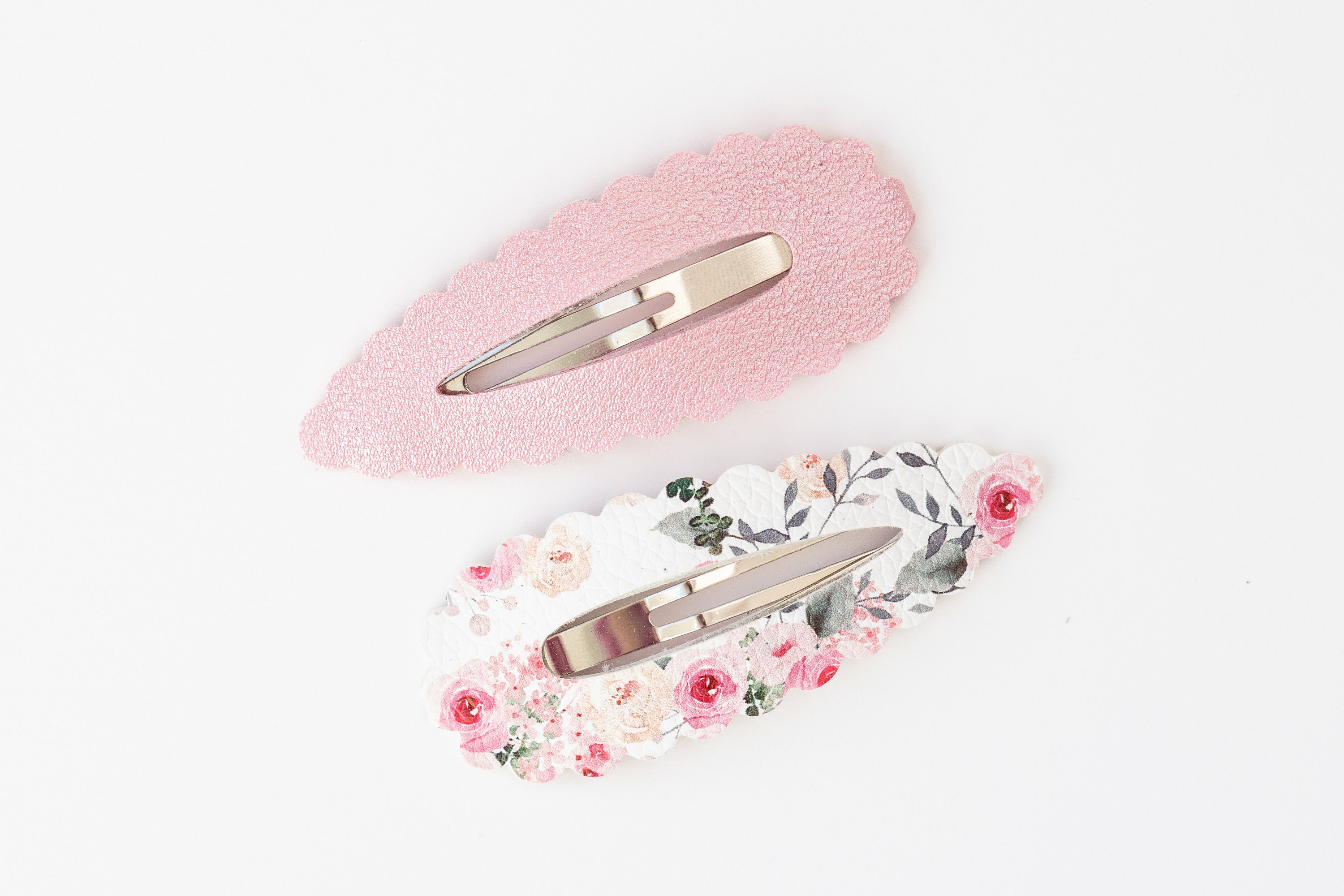 Snap Clips Pink Snap Clip Spring Snap Clips Hair Etsy Sweden