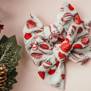 Nœuds de cheveux de Noël | Accessoires pour tout-petits | Accessoires pour filles | Bandeau bébé | Ornements de Noël | | d’arc à cheveux blancs Arc pour cheveux roux