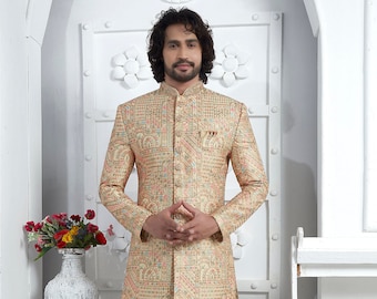 インド西部のインドの結婚式、インド西部の新郎、男性用インド