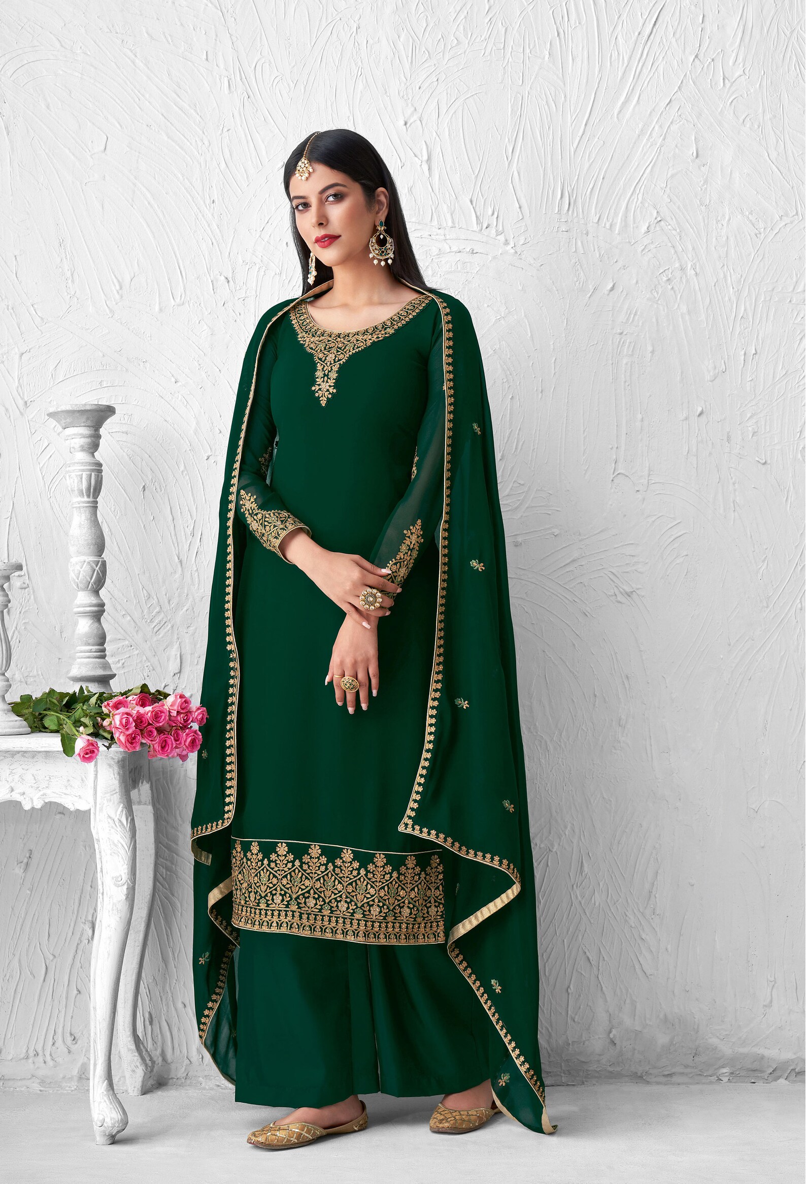 Ready to Wear green plus size pakistani Indian Style Wedding Etsy