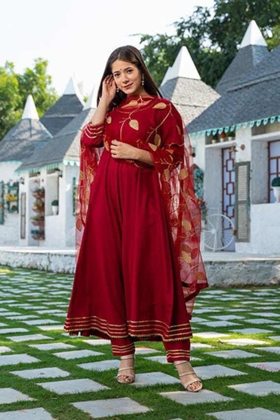 Plus size anarkali best sale suits