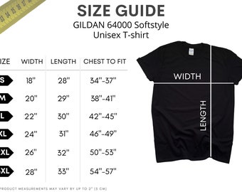 Download Fashion Size Chart Etsy