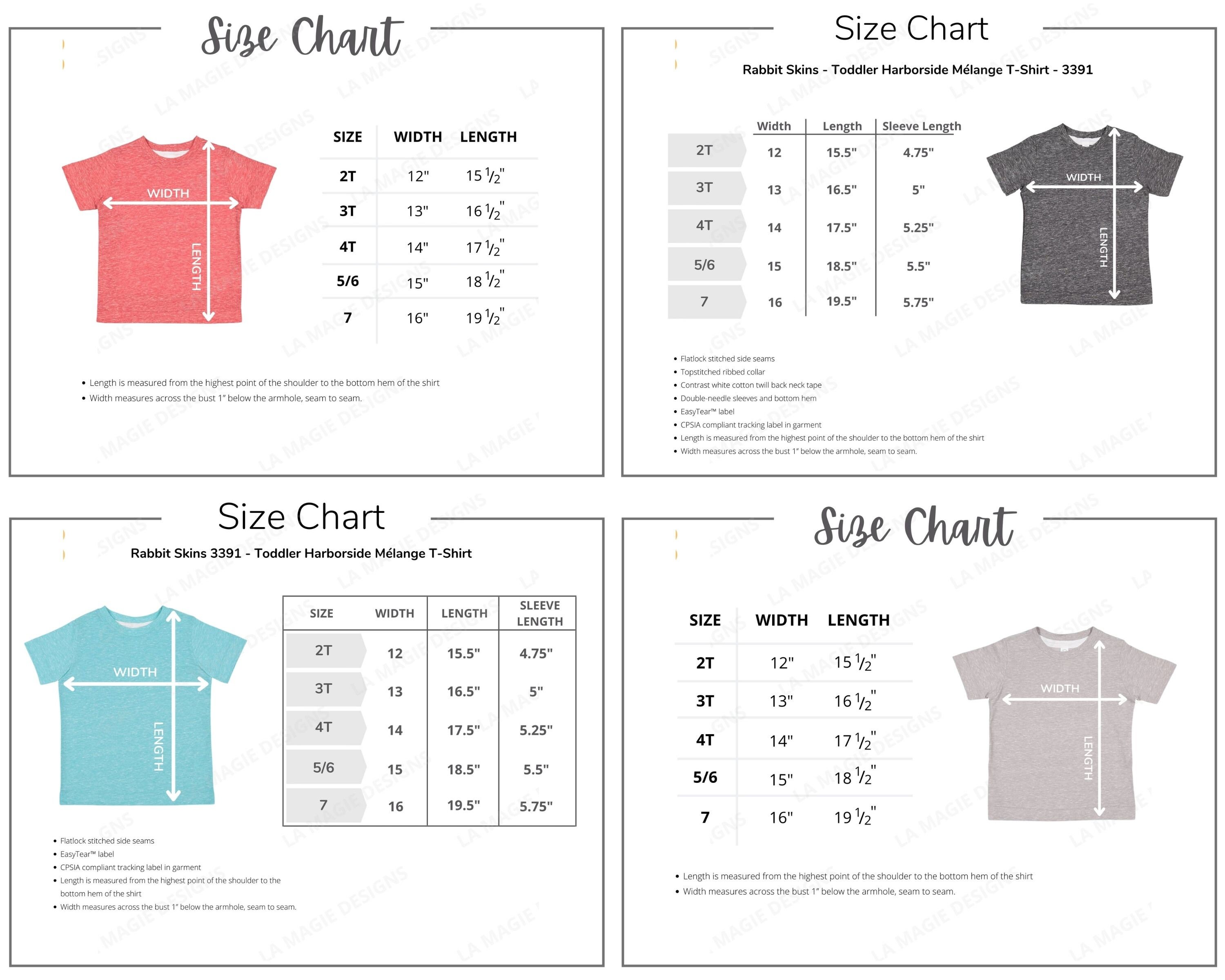 Rabbit Skins 3391 Size Chart* Rabbit Skins Toddler Size Chart*sizing ...