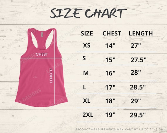 Download Tank Top Next Level 1533 Size Chart N1533 Women S Etsy