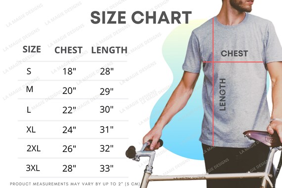Download Gildan 5000 Size Chart Gildan G500 Gildan mockup Size ...
