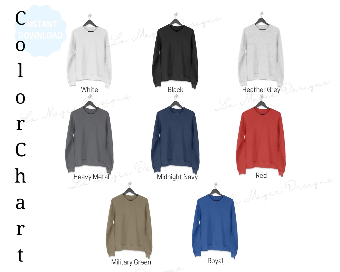 Next Level 9000 Color Chart*next Level Raglan Color Chart*n9000 Color ...