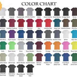 Bella Canvas 3005 Color Chart - BellaV-Neck Camiseta Color Chart/ Bella V Neck Color/ BC3005/Bella Canvas Mockup Flat Lay - Bella Color Chart