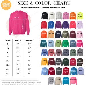 Gildan Color Chart Sweatshirt