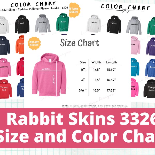 Rabbit Skins and Lat Size Chart Etsy