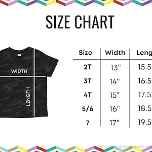 Rabbit Skins 3321 Size Chart|Toddler T-Shirt size|RS3321|3321 Rabbit Skins Mockup| Kid's tshirt size chart|Toddler Size Chart