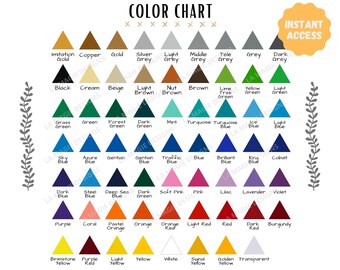Oracal 651 Color Chart - Permanent Vinyl Color Chart | Printable color chart|Vinyl Decal Stickers Color Options