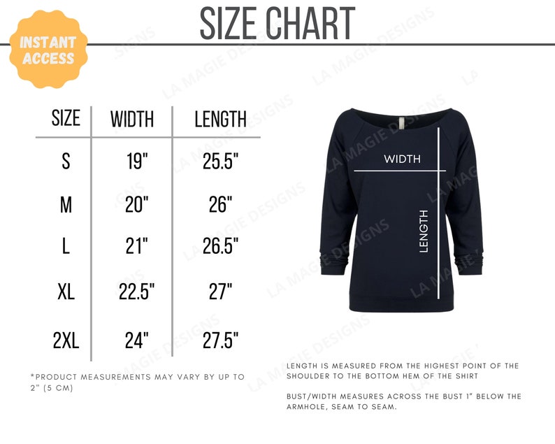 next level raglan color chart