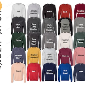 Bella Canvas 3901 Color Chart|Bella 3901 Colors|BC3901 Unisex Fleece Raglan Sweatshirt Color| Bella+Canvas Color Chart, Mockup, Flat Lay