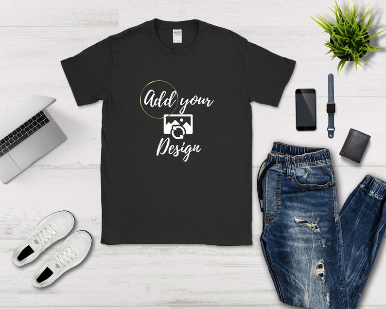 Download Gildan 64000 Mockup BundleGildan 64000 T-shirt Colors G640 ...