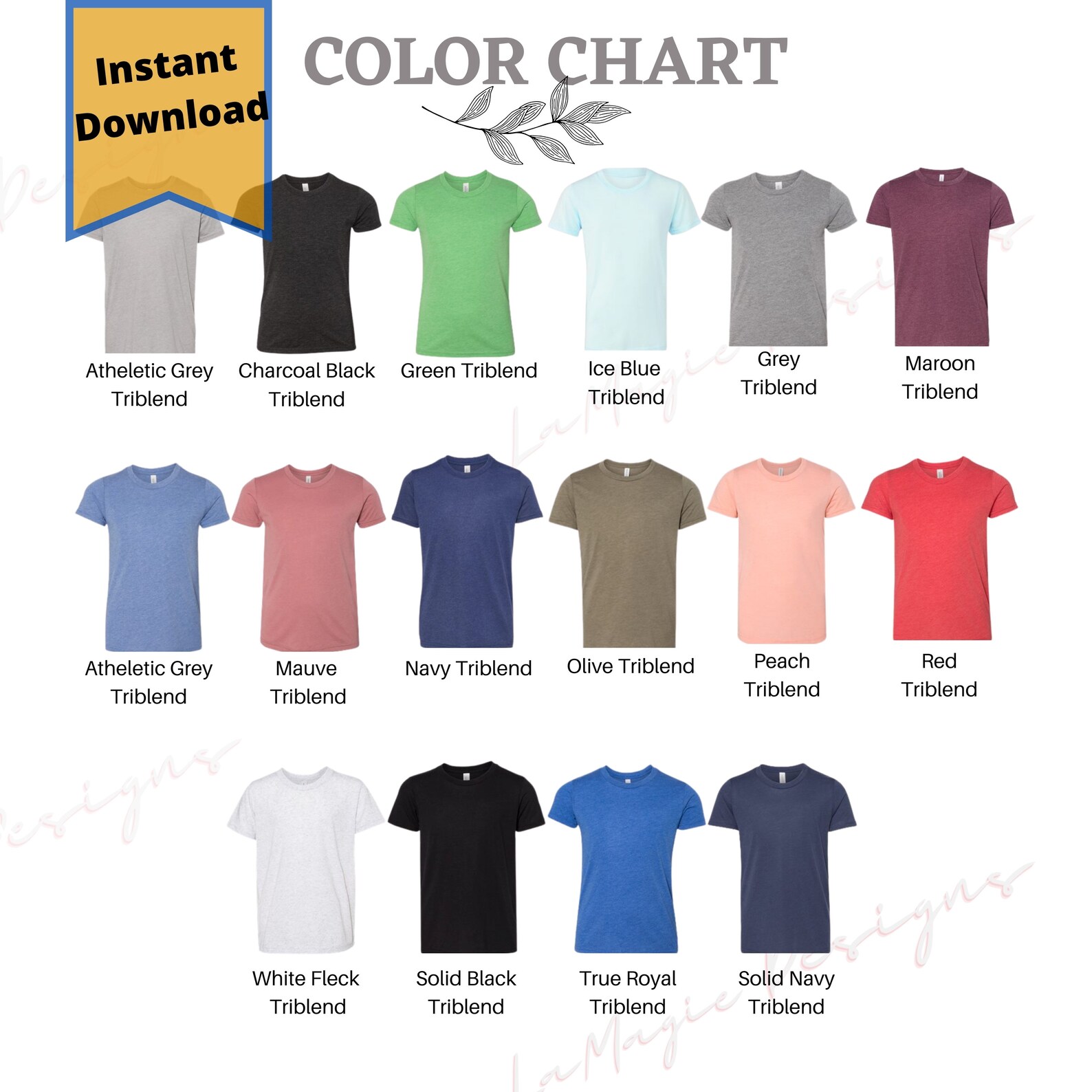 bella canvas youth sizing