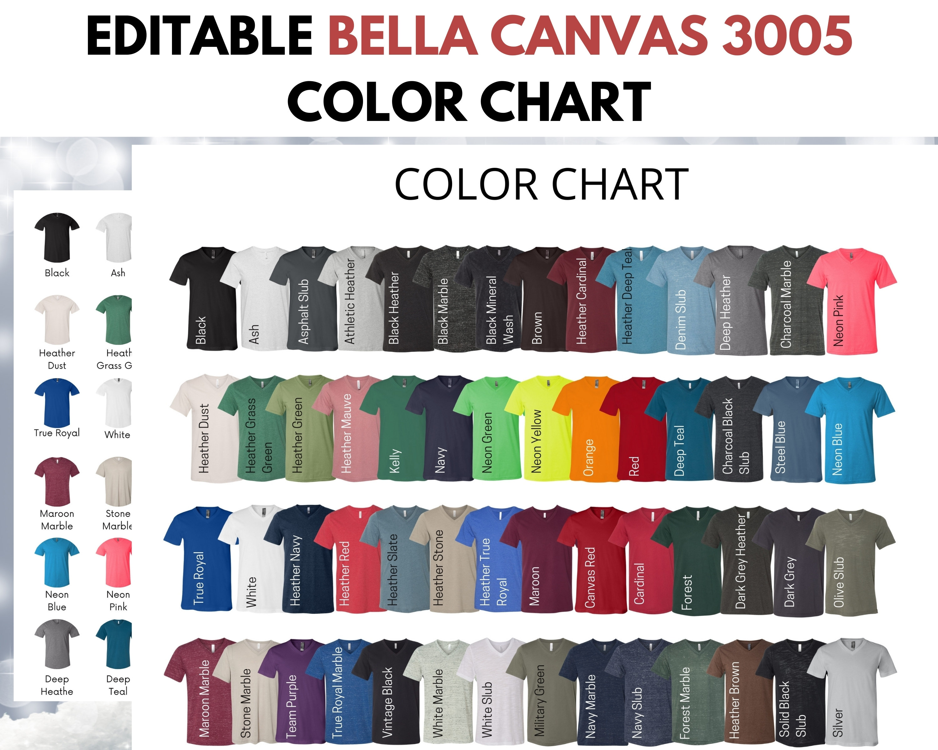 bella color chart