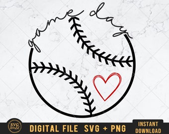 Game Day SVG | Baseball svg | Softball svg | SVG cut file for shirt, for Silhouette Cameo, Cricut design, Commercial Use Digital Download