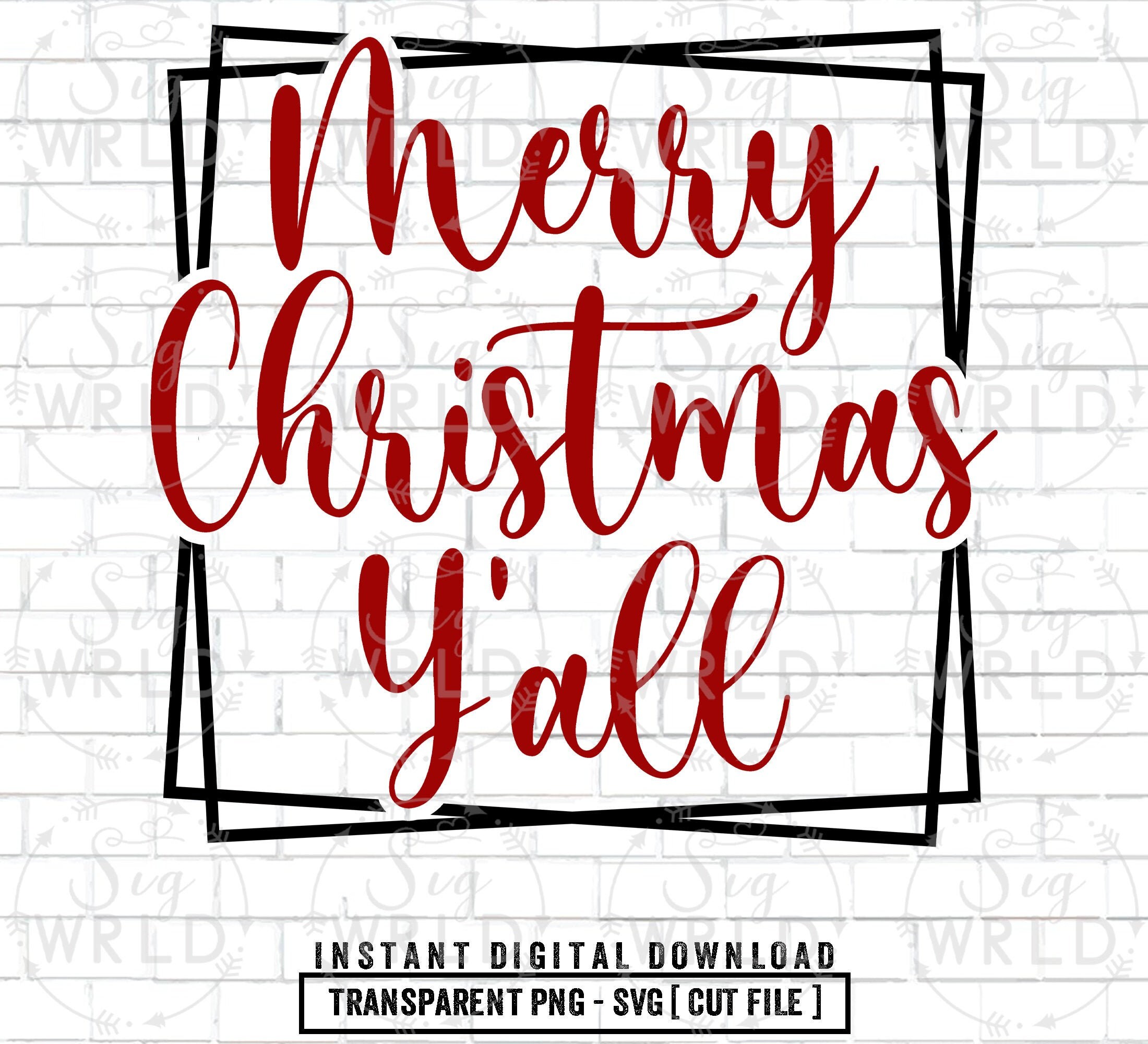 Merry Christmas Y All Sign 