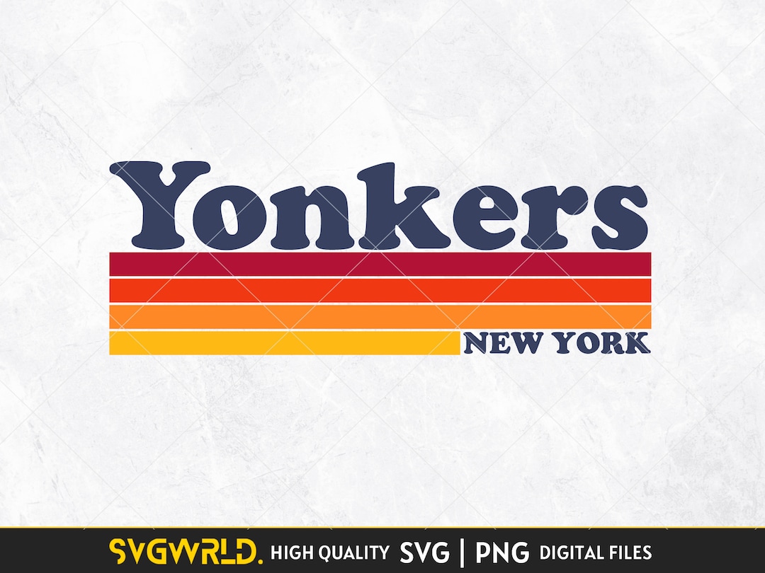 Yonkers SVG PNG 80s 90s Retro Style Yonkers NY Shirt Gift Idea New York Souvenir Yonkers Clipart