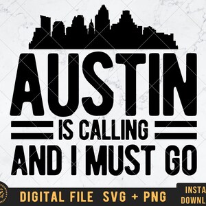 Austin Skyline SVG, Austin Lover svg, Austin Texas svg, Austin Gifts, Svg Png, Austin Skyline, Austin Cut file Lone star state svg png