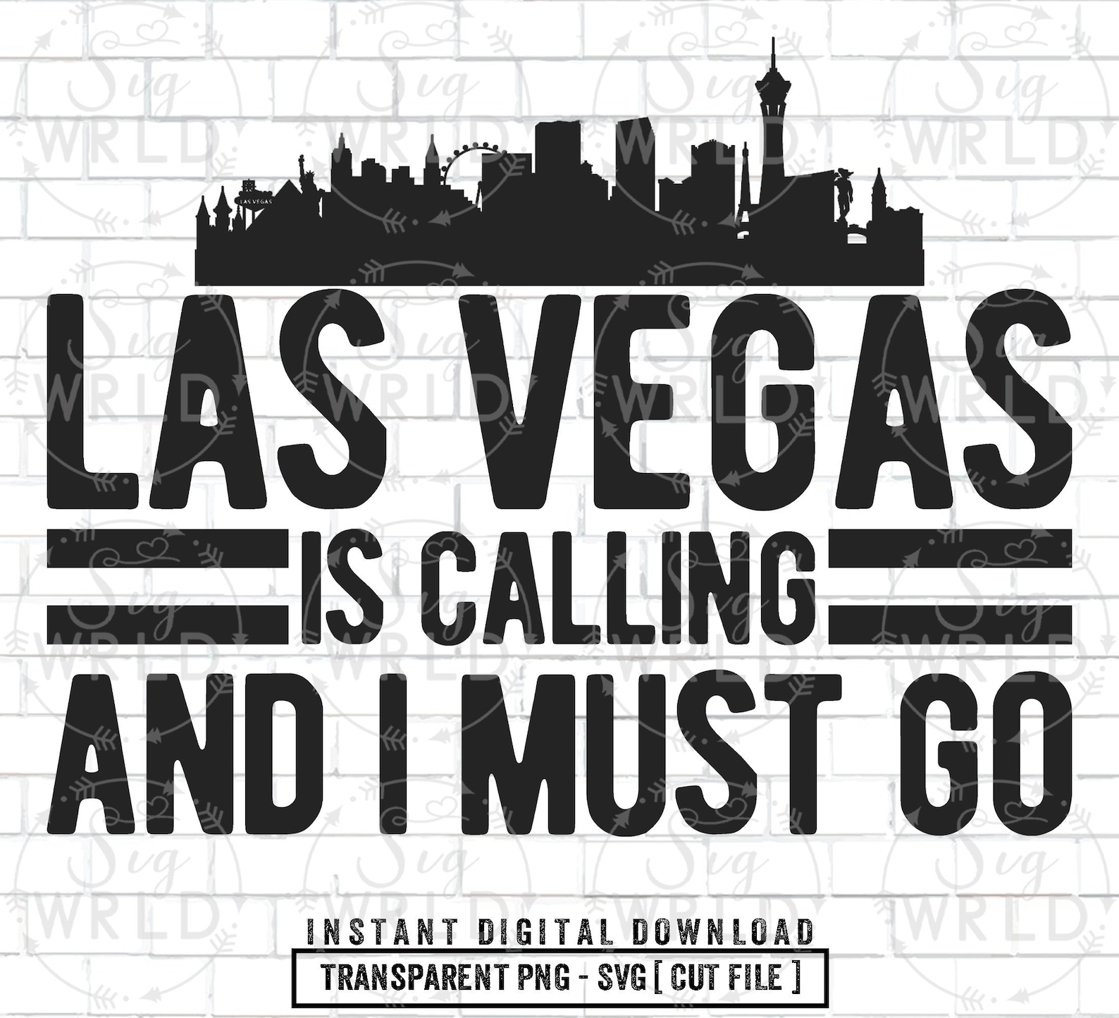Las Vegas is Calling and I Must Go SVG Las Vegas Lover Las Etsy