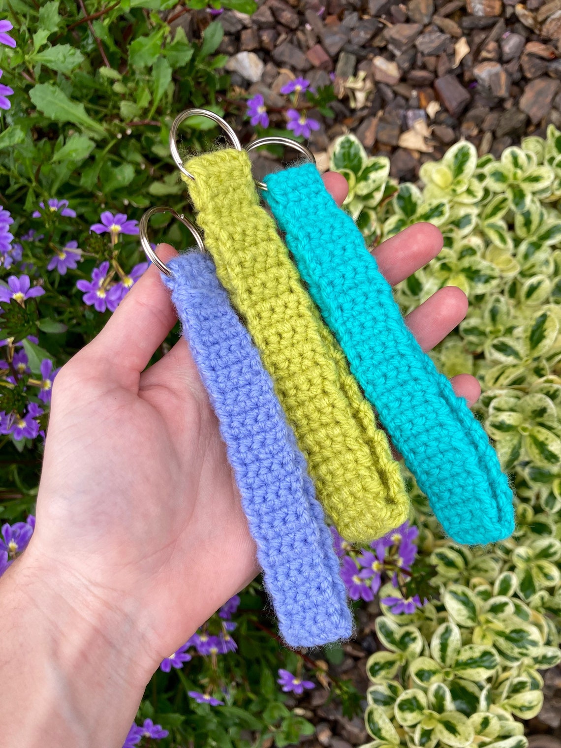 Crocheted Wristlet Lanyard Etsy