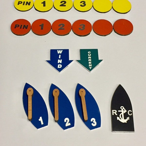 Magnetic Sailboats Protest Kit Coaching Kit 18 Pieces