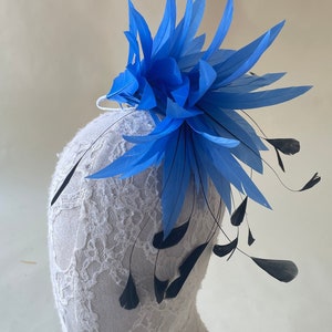 Dyed Feather Flower Mount Bouquet Faux flowers Millinery Feather Flower Handmade Dyed Goose Feathers for Hat Making Fascinators Decoration zdjęcie 5