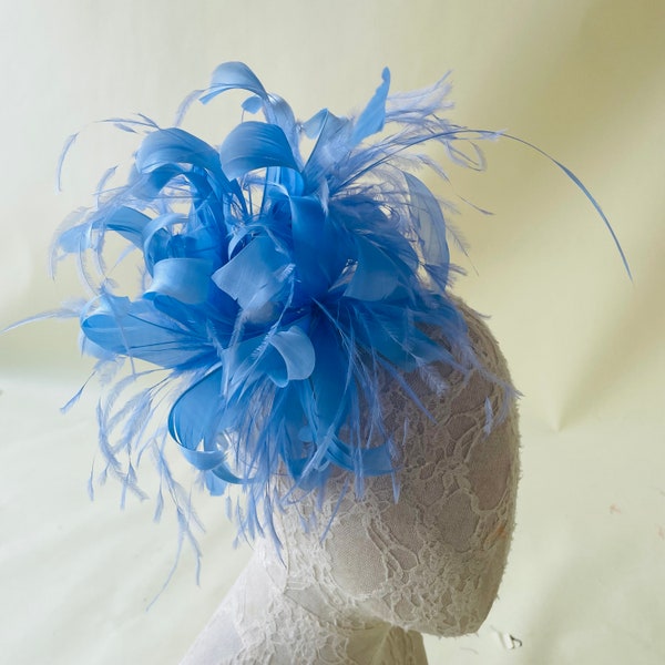 Hat Making Fascinators Decoration Handmade Goose Feather Flower Natural Dyed Feather Flower Goose Feathers Faux flowers Millinery 1 Piece