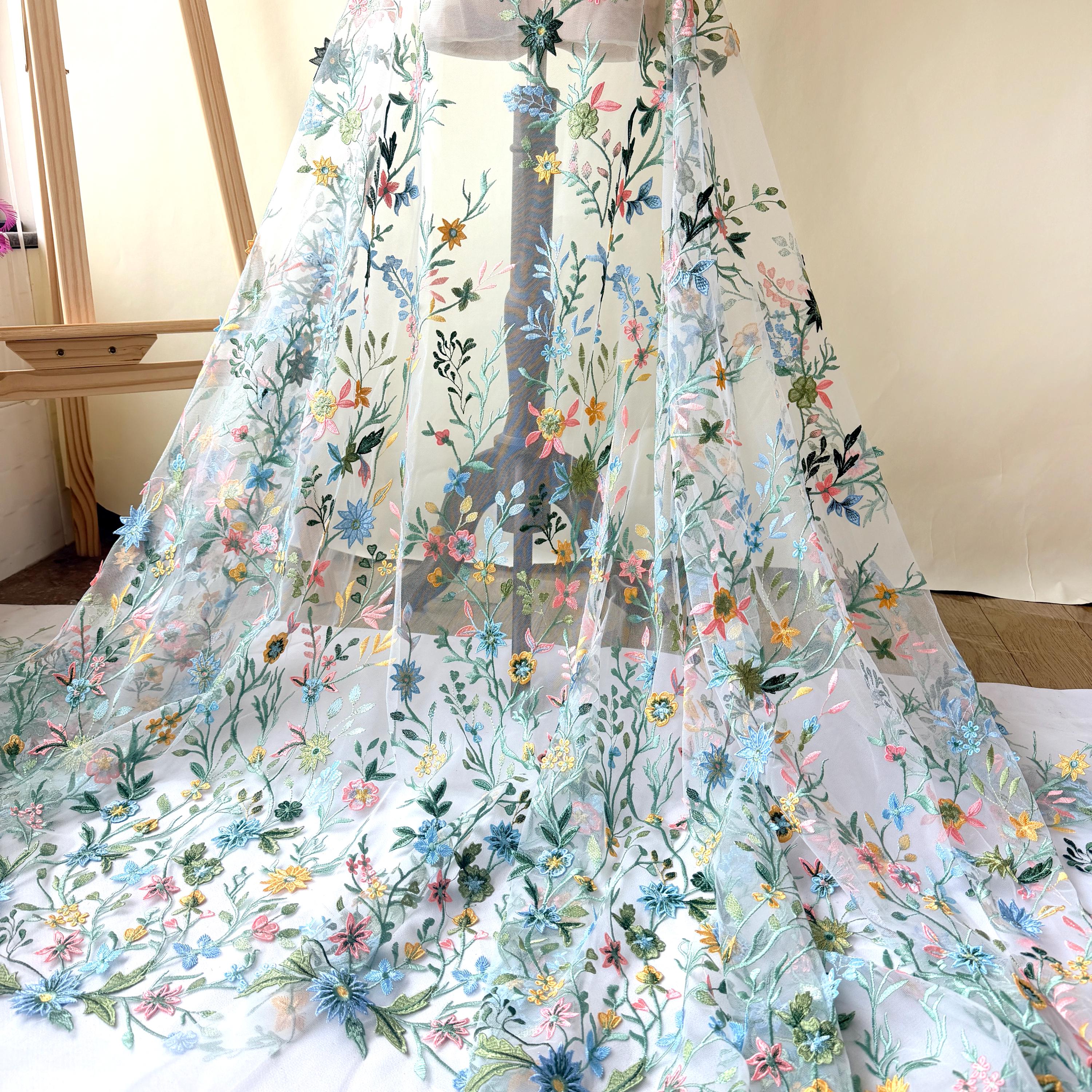 louise green dress High Meadows, Blue Willow by Anne Barge