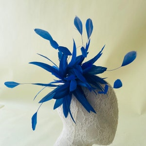 Dyed Feather Flower Mount Bouquet Faux flowers Millinery Feather Flower Handmade Dyed Goose Feathers for Hat Making Fascinators Decoration zdjęcie 3