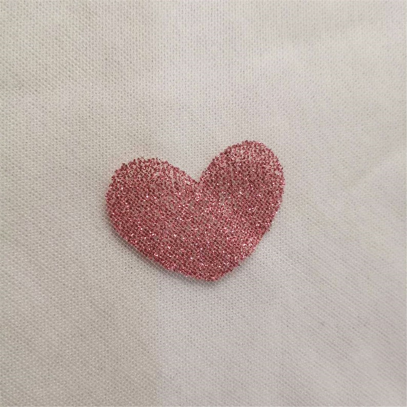 Glitter Pink Heart Tulle lace fabric Soft Mesh Constellation Lace Fabric Soft Tulle Fabric for Craft Projects Dress Train Sold By Yard image 3
