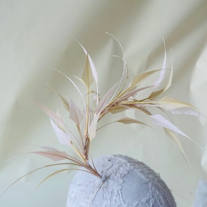 Plume Bouquet Natural Feather Flower Embellishment Millinery Feathers Flower Customized Feather Flower for Hat Making Fascinators Decoration