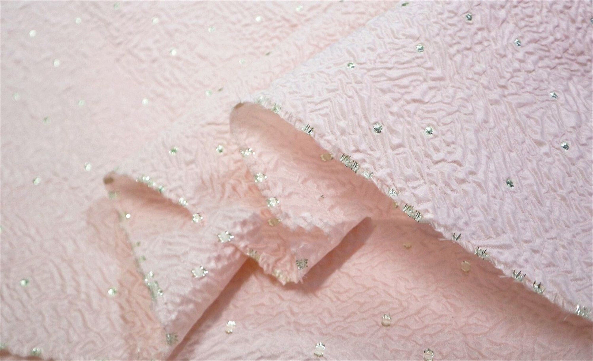 Elegant Pink Jacquard Fabric Haute Couture Jacquard Emboss Etsy