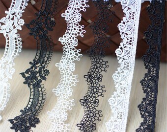 Guipure vestido de novia encaje edging traje con cordón bordado DIY cinta para vestido de novia, corpiños,Craft Making, 1 metro