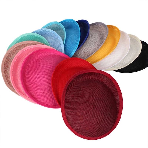 20cm Runder Sinamay getaucht Fascinator Basis Zylinder Hut für Hutmacherei & Hutherstellung Hut Hutmacherei DIY Supply