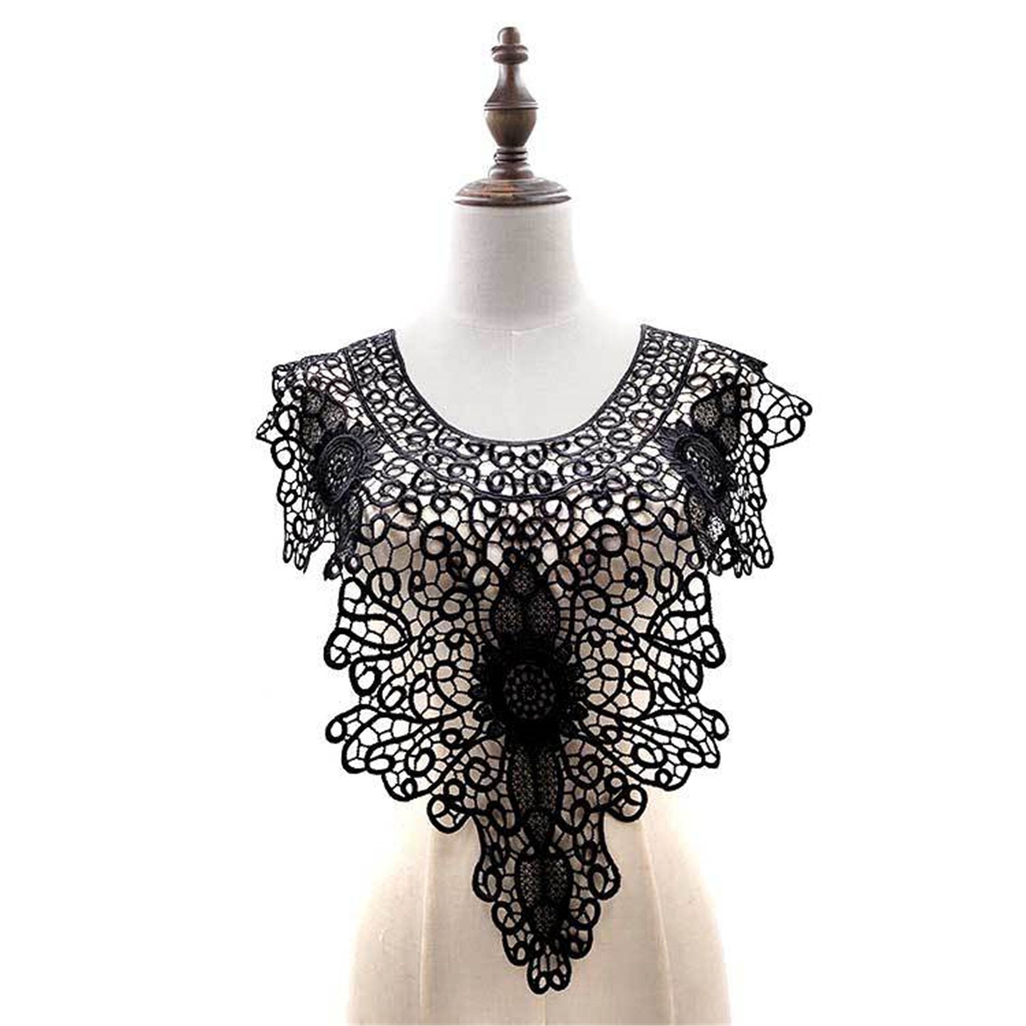 V-Neck Guipure Lace Shirts
