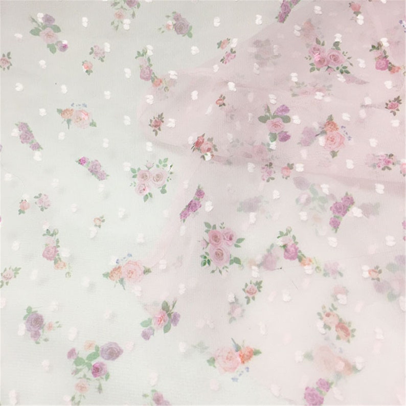 FLOWER DOT CHIFFON TOP main image 1