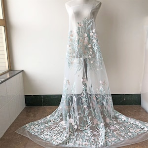AMERI MEDI EMBROIDERY TULLE LACE DRESS Ｍ ◇AMERI MEDI EMBROIDERY TULLE LACE DRESS