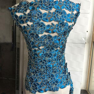 Vintage Corded Lace Trim bestickt Spitze Edging Floral Lace Ribbon 2,3 Zoll breit für Brautkleid, Schleier, Handwerk machen, 1 Yard