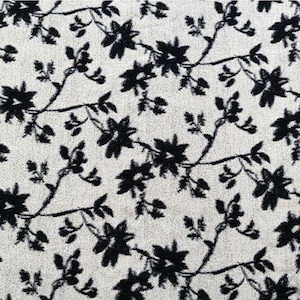 Schwarze Blumen Blatt Elegant Brokat Stoff Flora Jacquard Stoff Haute Couture Stoffe für Formanzug Bekleidung 57 Zoll Breite Verkauft Bulk Stock