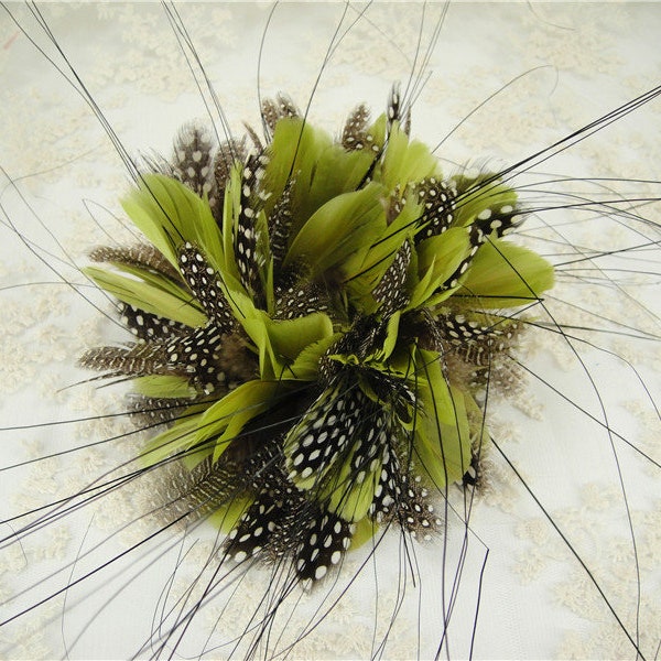 Feather Flower Plume Bouquet Embellishment Millinery Feathers Flower Natural Feather Flower for Hat Making Fascinators Decoration