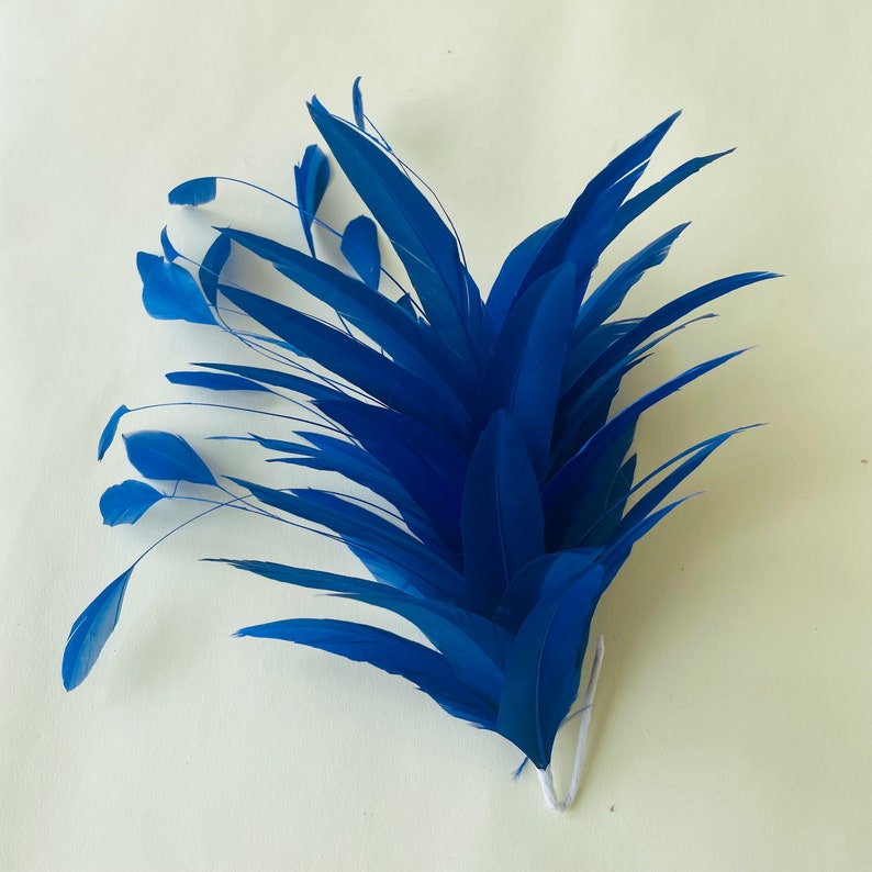 Dyed Feather Flower Mount Bouquet Faux flowers Millinery Feather Flower Handmade Dyed Goose Feathers for Hat Making Fascinators Decoration zdjęcie 2