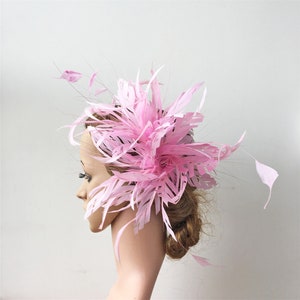 Dyed Biot Faux flowers Mount Bouquet Goose flower Millinery Feather Flower For Hat Fascinators & Crafts Feather Wedding Fascinator Derby