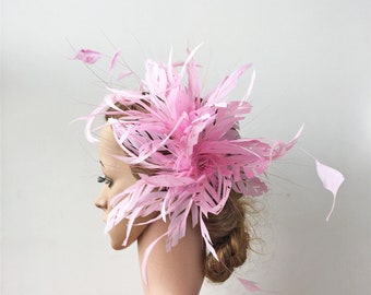 Dyed Biot Faux flowers Mount Bouquet Goose flower Millinery Feather Flower For Hat Fascinators & Crafts Feather Wedding Fascinator Derby