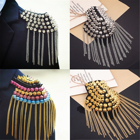 Jacket with shoulder tassels deals