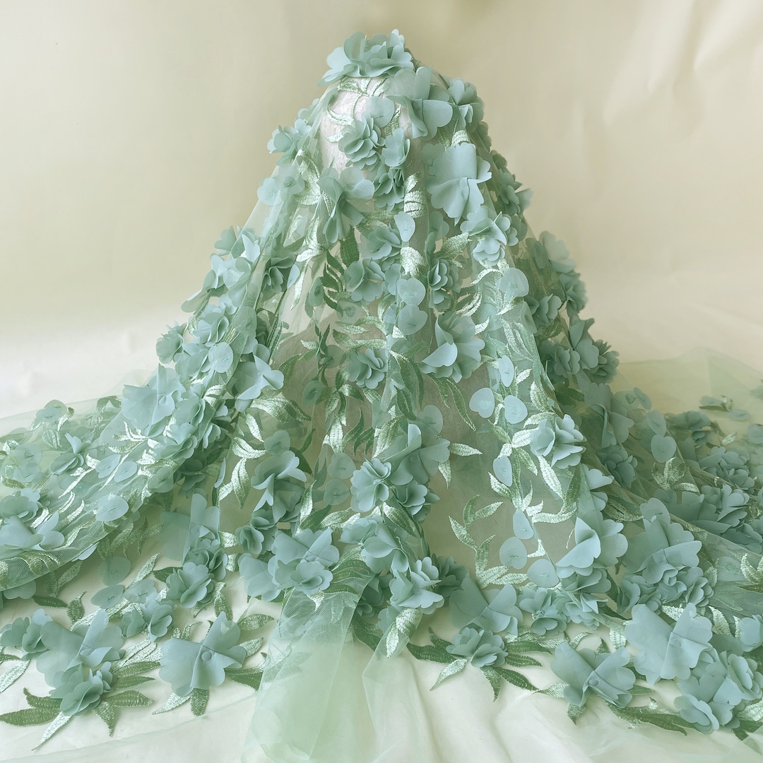Petalwork 3D Lace Blouse (Evergreen)