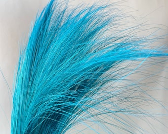 80 färger färgade naturliga påfågelfjädrar för hatttillverkning, fascinatorer, hantverk, fascinatorhatttillverkning, kostym, 40 cm / 5,7 tum bredd